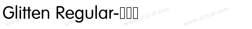 Glitten Regular字体转换
